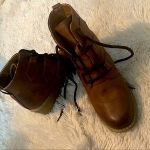 Brown Dirty Laundry Wedge Booties Sz 8